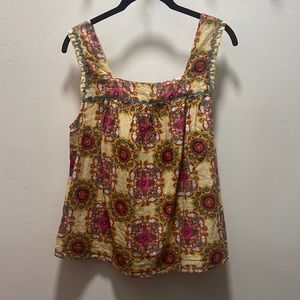 Anthropologie Flowy Tank Top